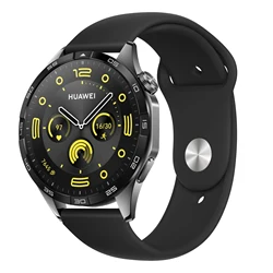 Premium Silicone Watch Band - Compatible with Various Smartwatches, 20mm/22mm - 22mm (Black)