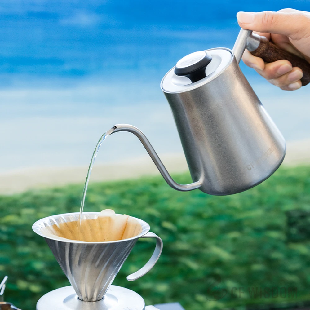 Gooseneck Kettle Caribou Coffee Kettle HARIO Buono Steel Kettle