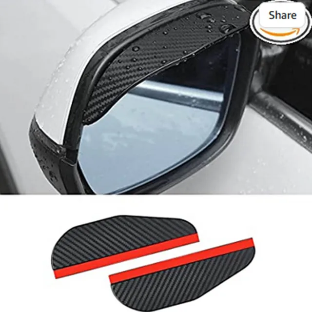 Visière de miroir de pluie, 2 pièces, miroir latéral à sourcils, protection  contre la pluie, rétroviseur de voiture universel, couverture de pluie,  noir - AliExpress