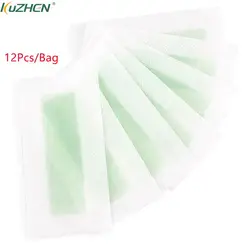 12Pcs Professional Hair Removal Wax Strips Waxing Wipe Sticker for Face Leg Lip Eyebrow Leg Arm Body Hair Remove