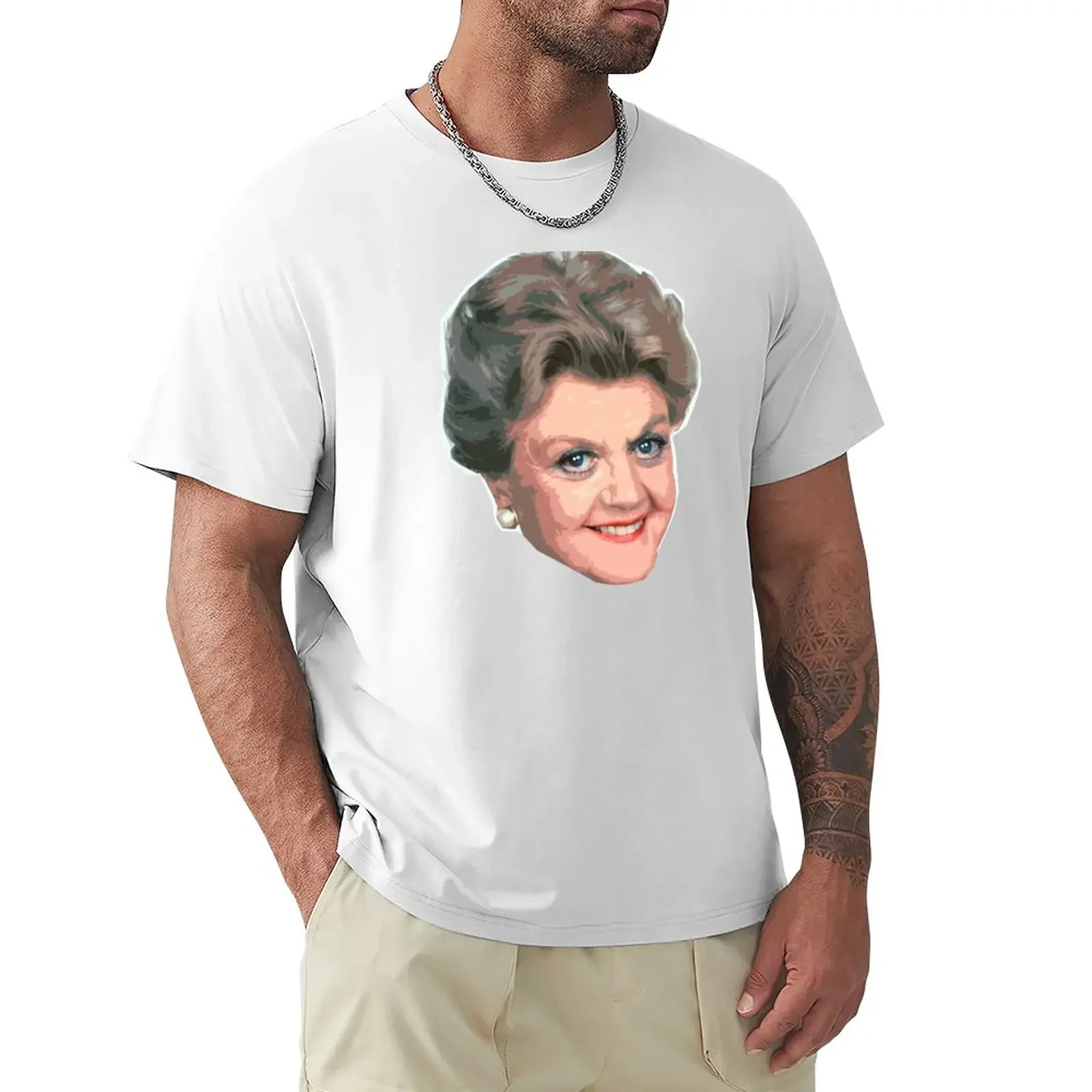 

Ange Lans T-Shirt funnys Aesthetic clothing summer top mens t shirts casual stylish