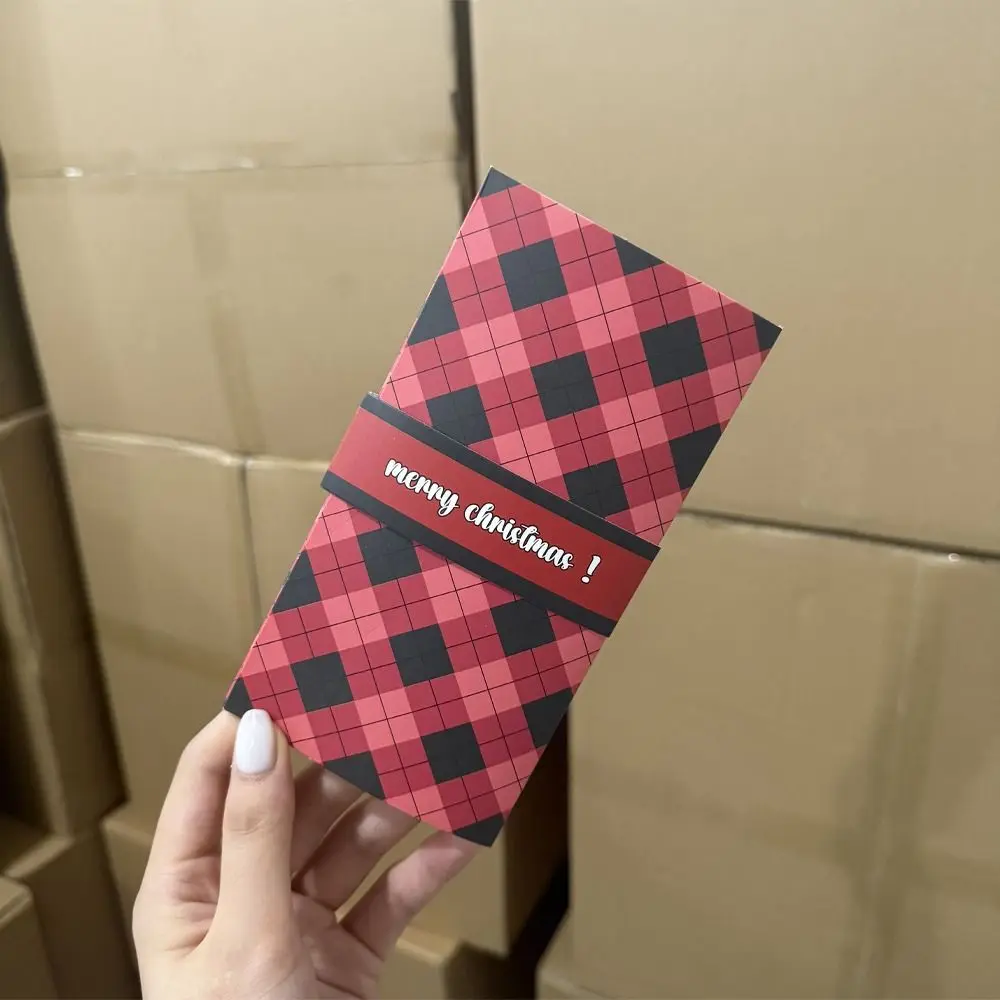 Handmade Christmas Gift Card Paper Blessing Message DIY Gift Card DIY with Envelope Waterfall Gift Card Christmas Party