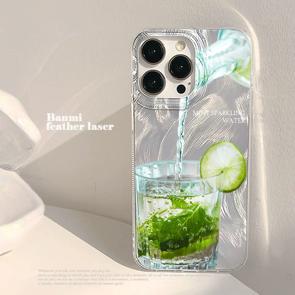 Shockproof Summer Lemon Soda Design Phone Case