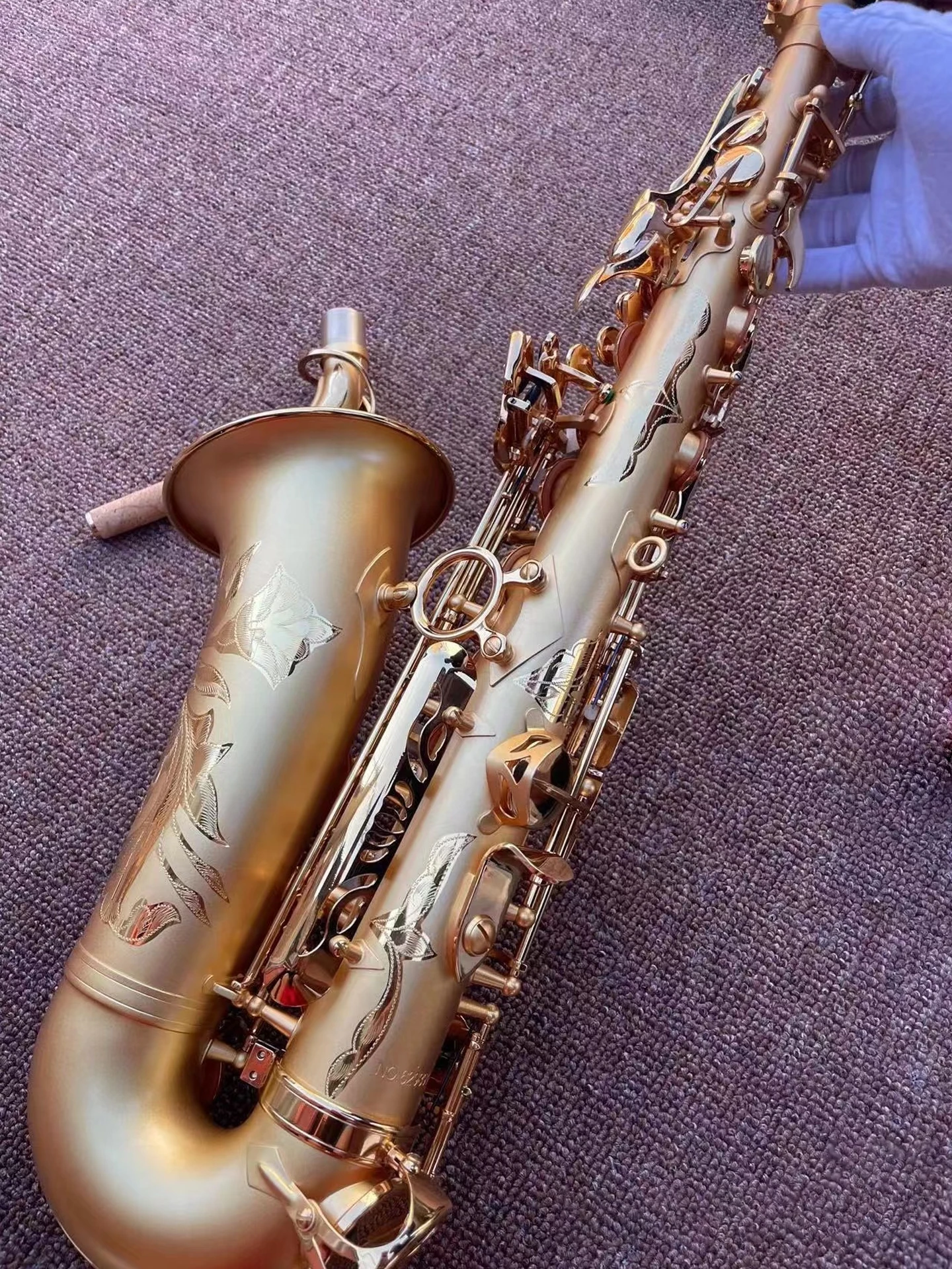Hemp gold professional Alto saxophone drop E tone 54 high end pure gold