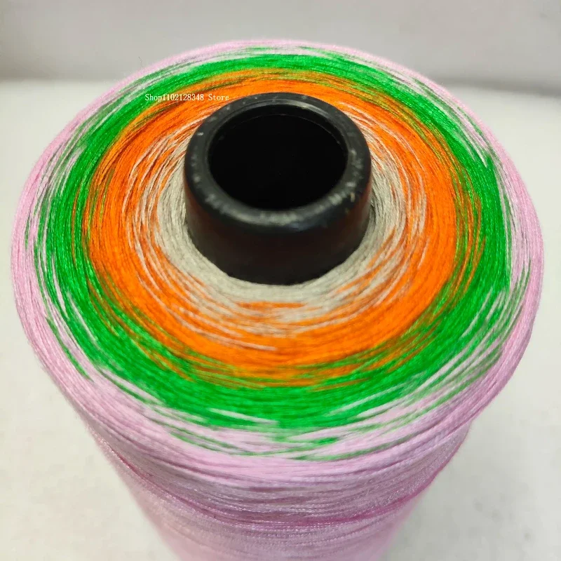 500g Gradient Cake Cotton Thread 4 Strands Mercerized Cotton 100% Cotton Thread Hand-woven DIY Sweater Scarf Glove Material 4
