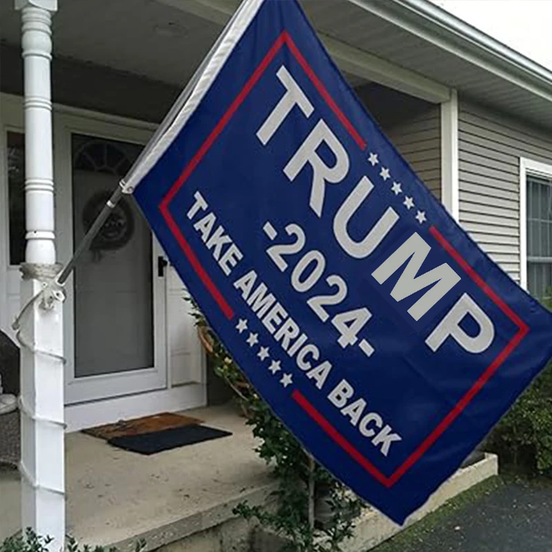 

Save America Again Flag Trump 2024 Flag 3 Ply Donald Trump Flags 3'x5' Outdoor Polyester with Canvas Header and 2 Brass Grommets