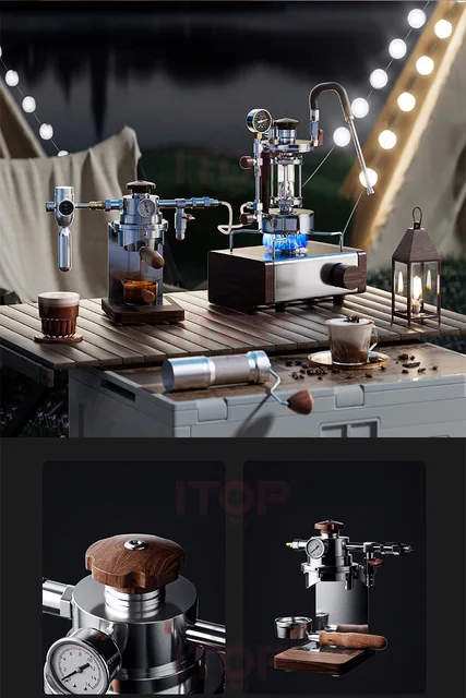 ITOP Hand Press Coffee Machine Household Espresso Concentrated 9Bar  Constant or Variable Pressure Rod Coffee Machine 51MM/58MM