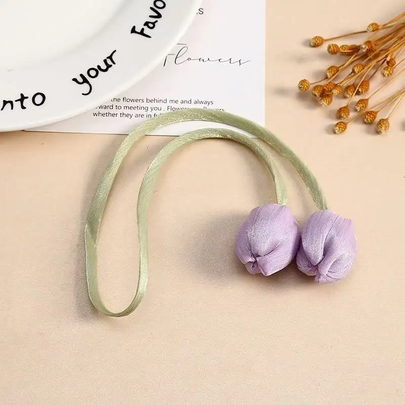 2pcs DIY embroidered flower tulip Patches for clothing Embroidery crochet patches bags decorative parches applique