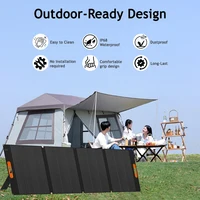 Panneau solaire pliable 400W pour stations d'alimentation, camping, générateur d'énergie d'urgence, charge hors réseau 6