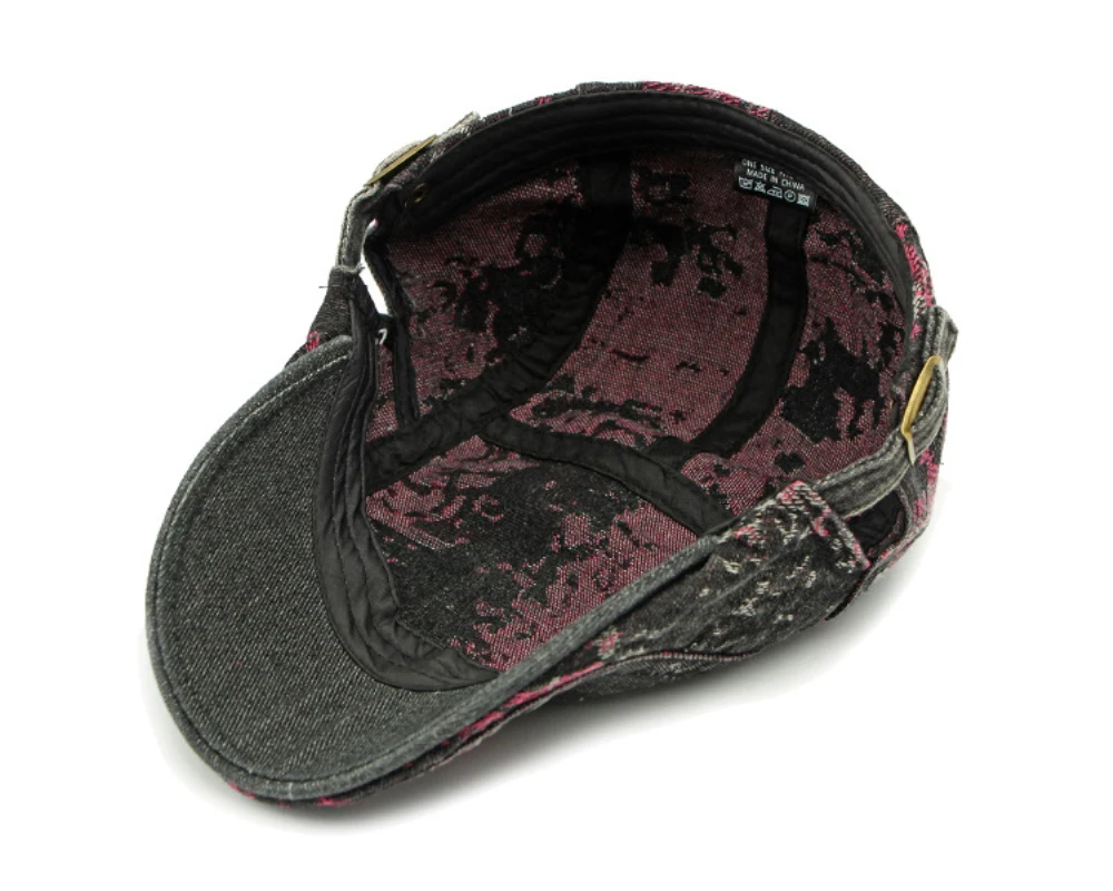 HT4699 Berets für Männer Frauen Neue Baskenmütze Kappe Frühling Sommer Denim Hut Einstellbare Ivy Flache Kappe Männlich Weiblich Künstler Maler Baskenmütze Hut – Detail 14