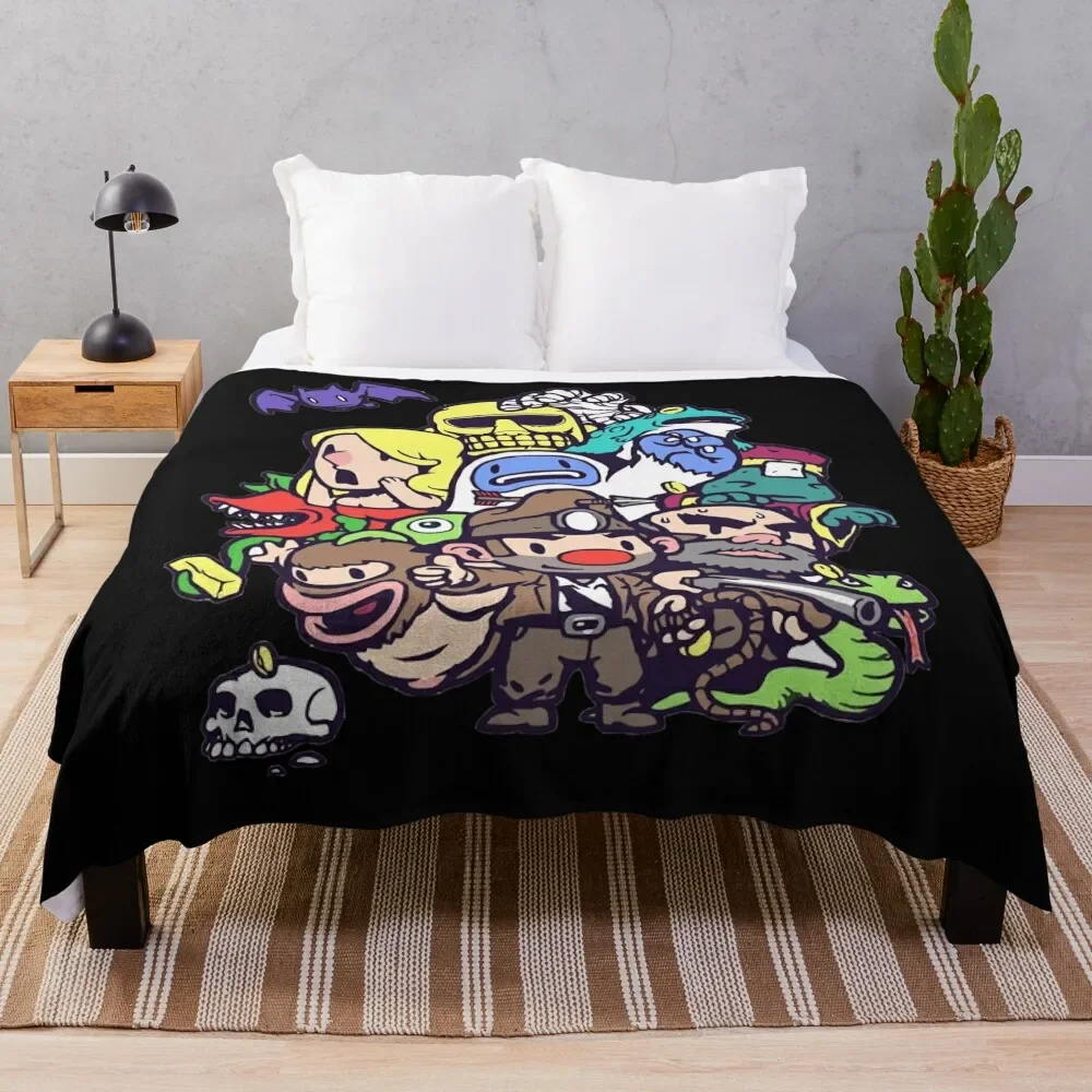

Spelunky Gang Classic Throw Blanket Luxury Brand Picnic blankets ands Blankets