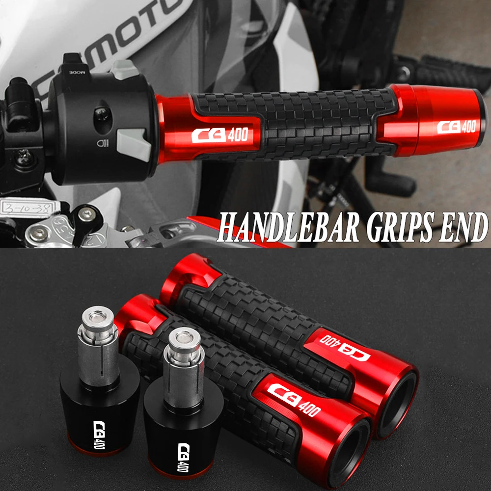 

For HONDA CB400F CB400SF CB400VTEC CB400 CB 400 F SF VTEC Motorcycle 7/8" 22mm Handlebars Grips Ends Bar Ends Handlebars Caps