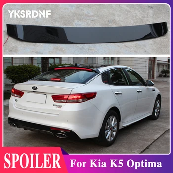 Per Kia K5 Optima 2011-2019 Spoiler nero con luce freno Spoiler sul tetto posteriore tronco Boot Wing Lip Roof Tail Spoiler Car Styling