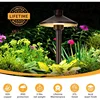 Fast Shipping.home.Solid Brass Low Voltage Pathway Lights (6.7'' Shade, 21.9'' Tall)Antique Bronze Walkway Lights with Larger St 2