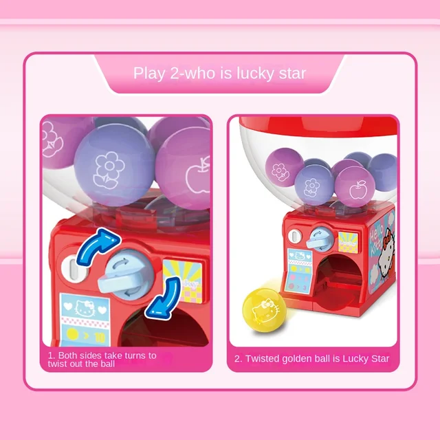 Hello Kitty Mini Twister Block Toys Kids Rajzfilm Aranyos Asztali Díszek Kawaii Party Összeszerelő Játékok Születésnapi Ajándék - Image 3
