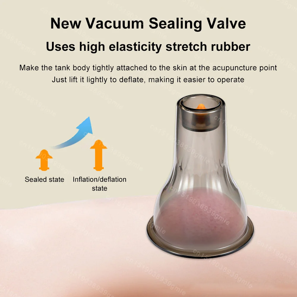 Description Picture 5 of itemGua Sha Vacuum Massage Jars Suction Cups Vacuum Cupping Glasses Anti Cellulite Fat Burner Cupping Therapy Set Ventosas Slimming