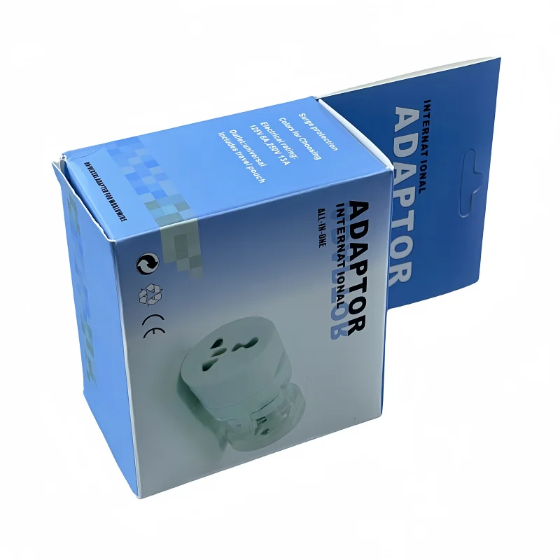 Universal 6A 250V Plug Adapter Low-Power Multi-Function ABS Global Travel Adapter 3-Into-1 Plug Socket for UK US AU EU