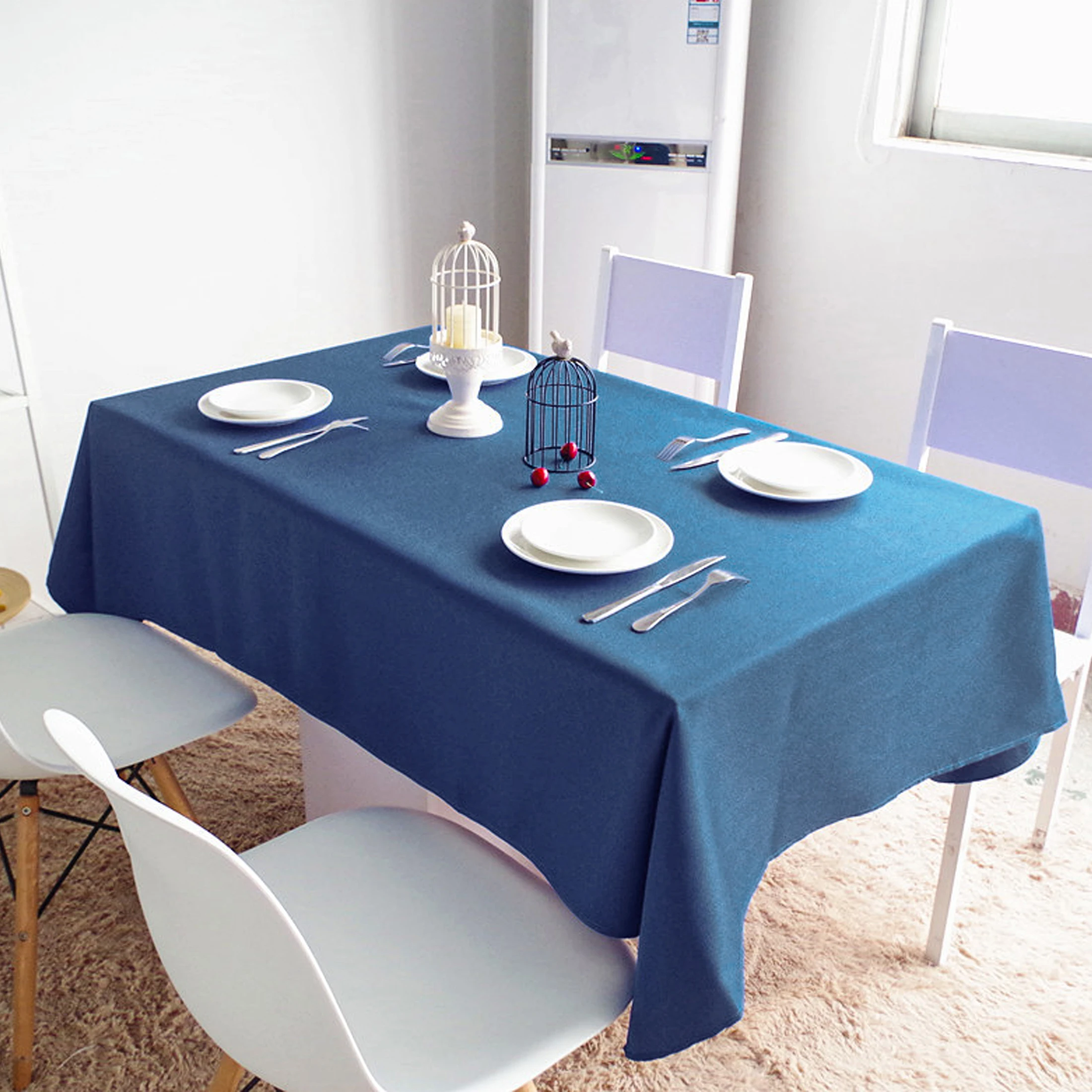 Table Cloth Home solid color polyester fabric thickened picnic party
