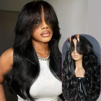 Ready To Go Put On and Go Glueless Body Wave 13 * 4 HD Lace Human Wig for Women 16-42 Inches, 13*6&5*5 Glueless Natural Color 1