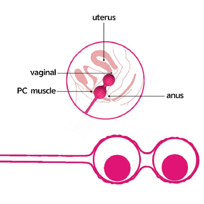 3PCS Chinese Geisha Balls Postpartum Vaginal Tighten Kegel Balls Pelvic Floor Muscle Exercise Dumbbell Sex Toys for Women