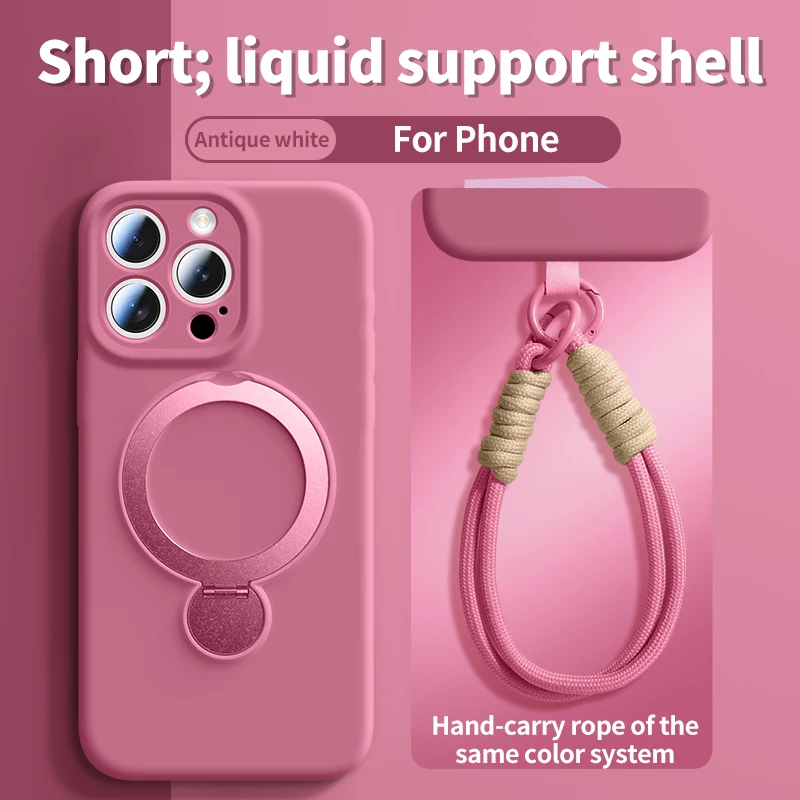 Enhanced Magnetic Lanyard Phone Case with Wireless Charging Capability