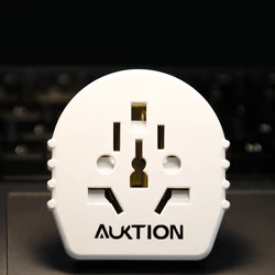 Universal Travel Adapter with Multi - Region Plug Conversion - 16A 250V Charger - Italy (White)