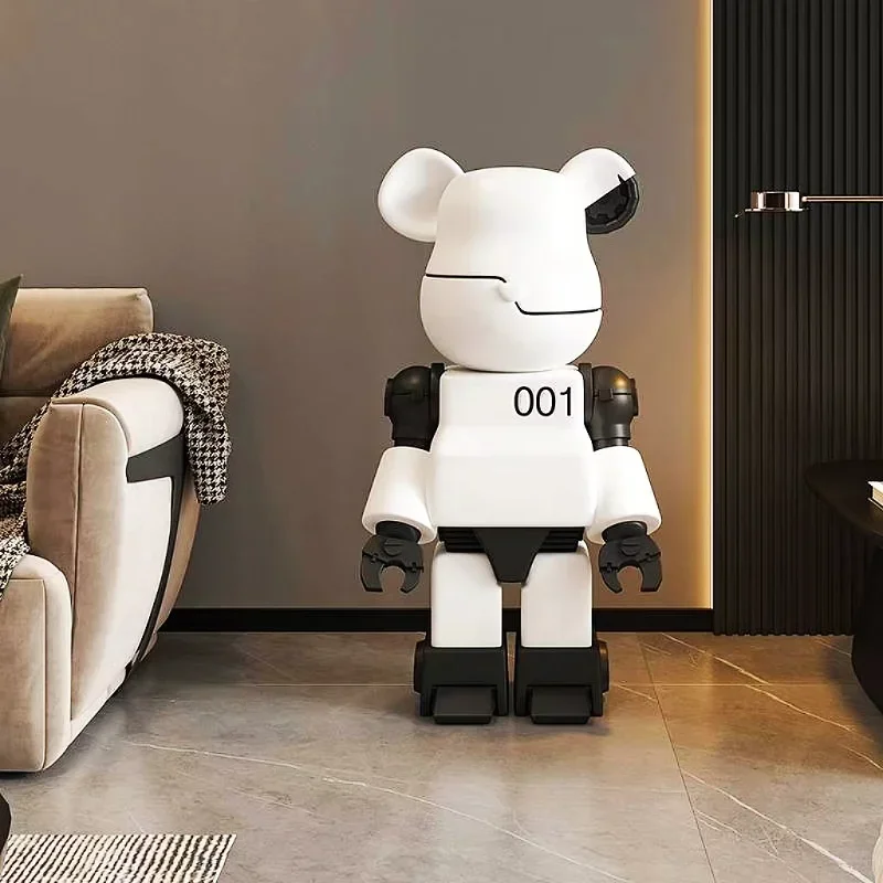 

Trendy and Creative Internet Celebrity Mechanical Bear, Floor to Ceiling Room Decoration, Light Luxury TV Side Decoration