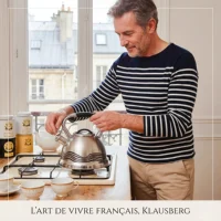 Bouilloire sifflante en acier inoxydable de 2,7 L à changement de couleur, motif sensible à la température, théière pour tous types de sources de chaleur 4