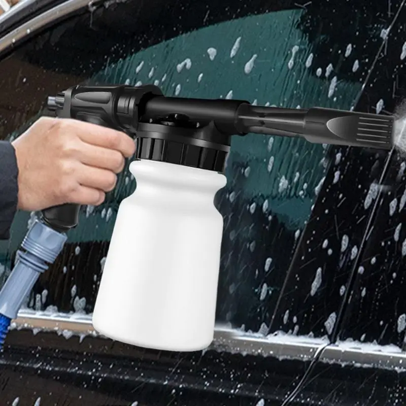 Foam Cannon for Hose Garden Foaming Sprayer 1L Handheld Pressurized Soap Foam Cannon Garden Hose Washer Accessories for Men 4