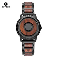 EUTOUR-Men's Solid Wood Magnetic Watch Luxury Sports Quartz Waterproof Watch Original Fashion Business Casual Watch 1