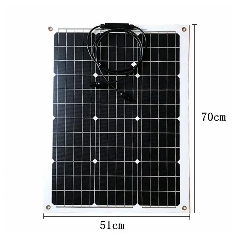 300W/150W Solar Panel 18V Flexible Solar Panel Camping Car RV Boat Battery Charger Solar System Solar Cell Kit Complete For Home