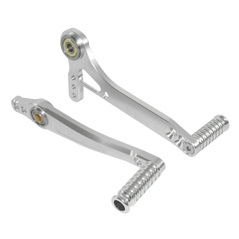 Motorcycle CNC Adjustable Dual Bearings Shift or Brake Lever Shifter Pedal with Toe Pegs Kit For Aftermarket Rearsets Rear Set motorcycle accessories,motorcycle foot pedals,motorcycle shift rod