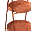 Bamboo Hand -Woven Fruit Plate Multi -Layer Refreshment Disk Display Shelf Bamboo Strip Basket Hotel Pastry Basket Fruit Plate 6