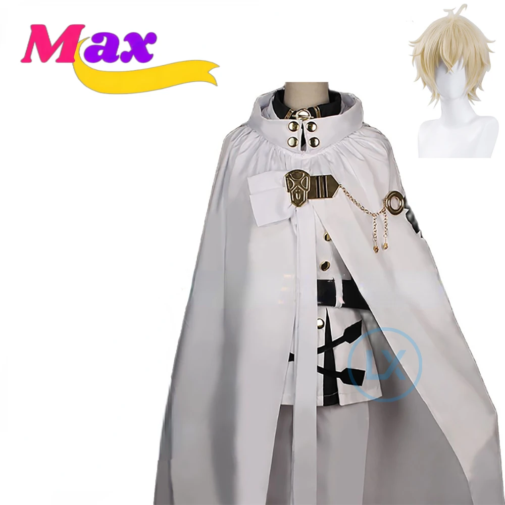 

Костюм для косплея Max Cos из японского аниме «Owari no Seraph Mikaela Hyakuya», полный комплект с париком, аниме одежда