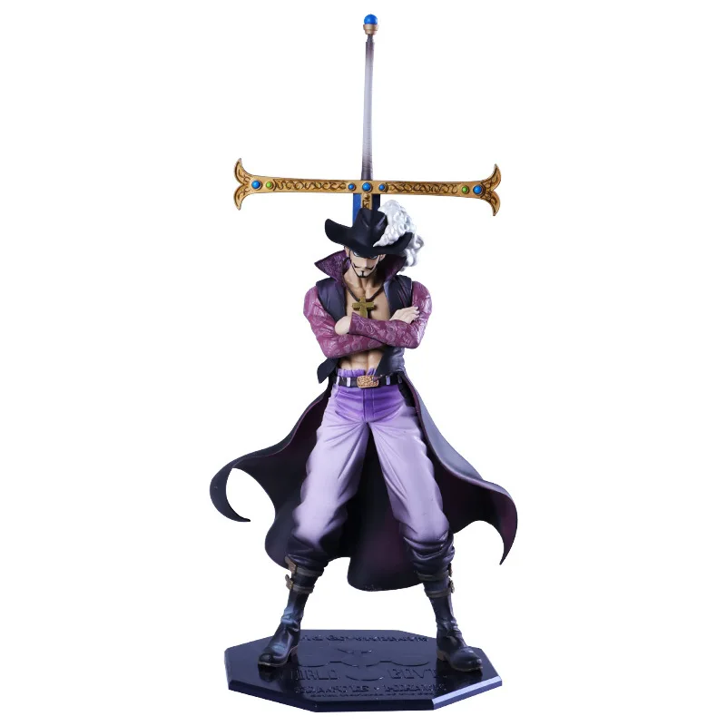 

Animation One Piece Action Figure Hawk-Eye Mihawk Seven Wuhai Pop Can Change Hands PVC Color Box Decoration Toy Gift