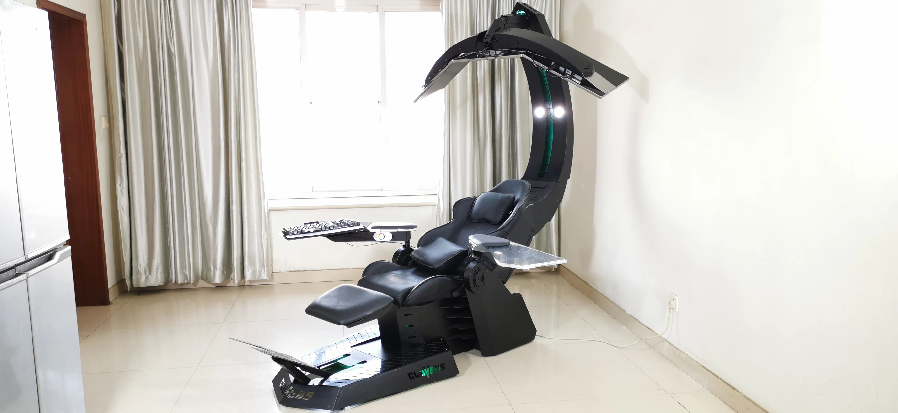 PC Gaming Chair Workstation J20 Veryon with Heat and Massage Cockpit As Predator