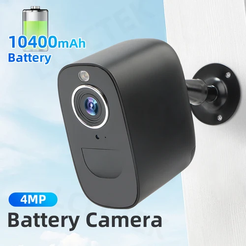 LCLCTEK 4G LTE SIM 카드 4MP 와이파이 배터리 구동 CCTV 카메라, 야외 IP66 무선 보안 감시 카메라, PIR 감지 3