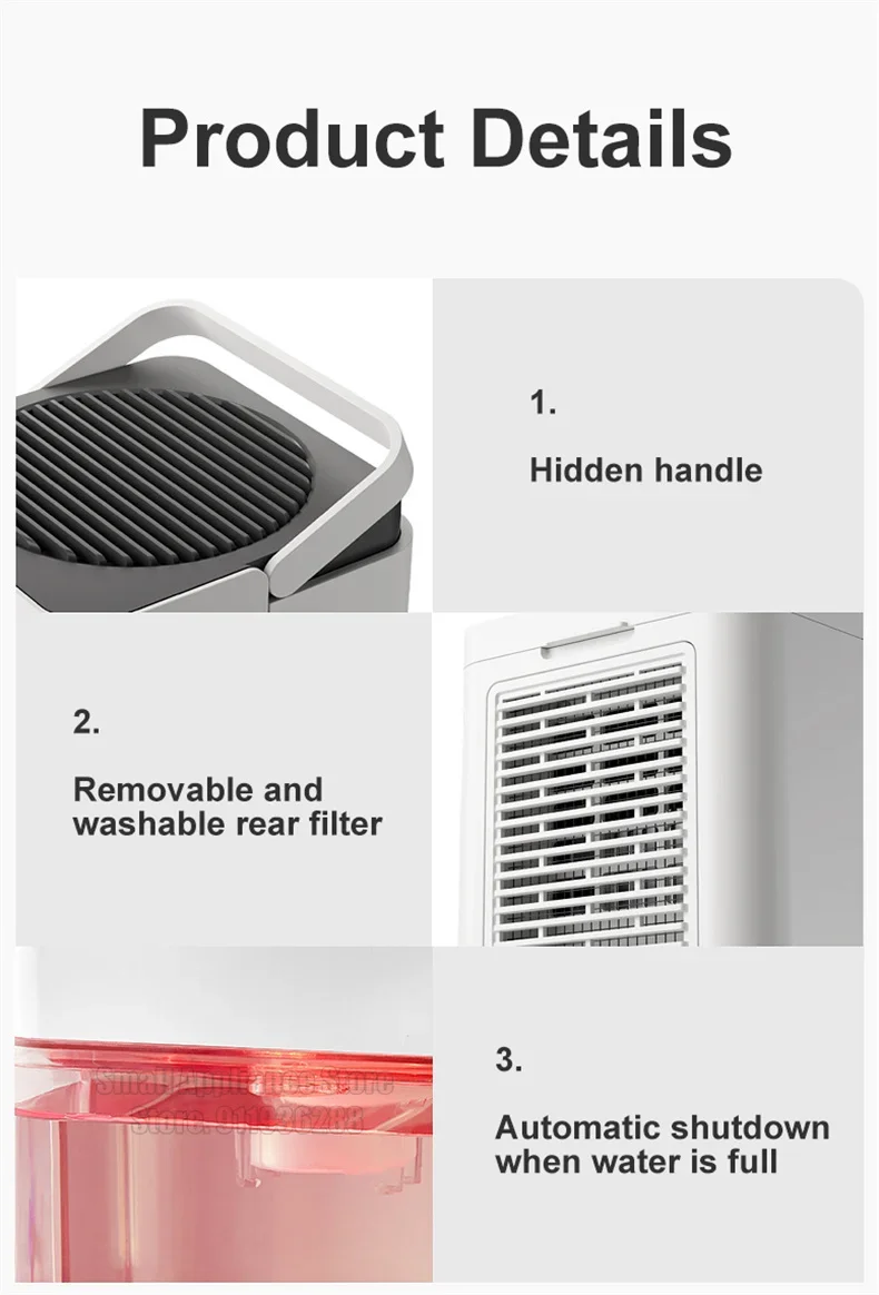 Xiaomi ODI-CSJ01 Portable Dehumidifier 1.2L Water Tank