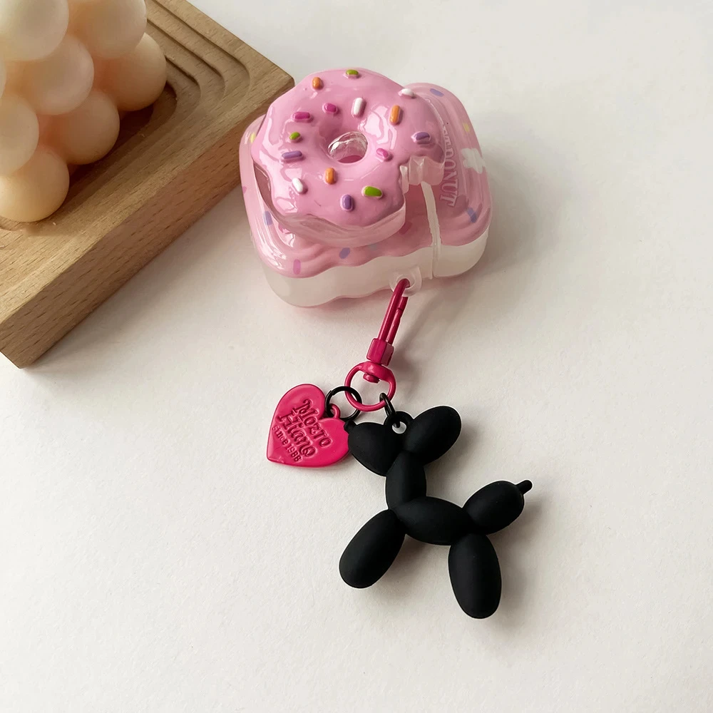 Porte-clés de chien ballon de dessin animé de style Ins pour femmes, pendentif de sac Y2k, cadeaux de fête des mères, accessoires décoratifs de bijoux, mignon