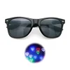 3D Prism Effect Diffraction Glasses Women Sunglasses Rectangle Rainbow Kaleidoscope Festival Style Rave Eyewear Clear/Gray lens 6