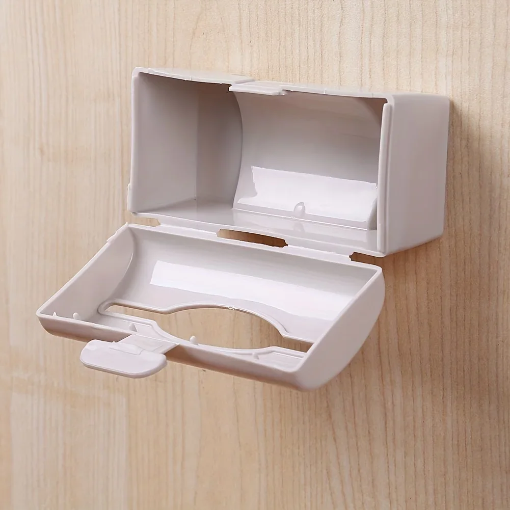 1 convenient and practical garbage bag container, storage box wall mounted kitchen plastic bag garbage dispenser