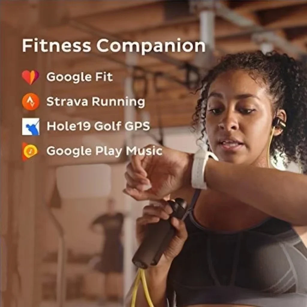 TicSmartwatch ������� E Wear OS ����Ʈ��ġ, iOS �ȵ���̵� ���÷��� ���, Hzbot, IP68 ���, 4GB ROM