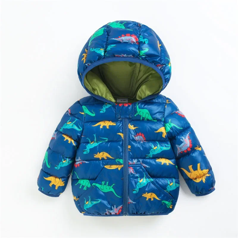 Cute Baby Girls Winter Clothes Kids Light Down Coats with Ear Hoodie Spring Girl Jacket Toddler Children Clothing for Boys Coat