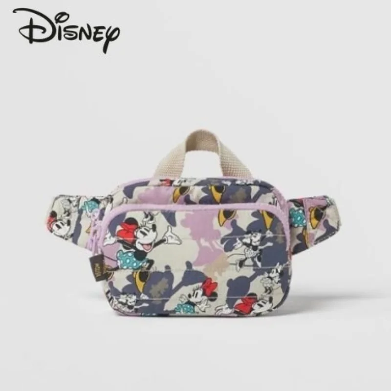 Disney Mickey New Unisex Bag Fashion High Quality Printed Sports Chest Bag Cute Cartoon Casual Lightweight Crossbody Bag