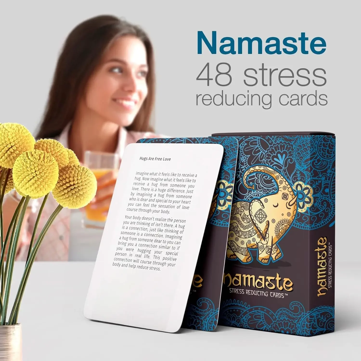 Stress Reducing Cards Self Care Cards Anxiety and Stress Relief Gifts Mindfulness & Meditation Cards Mindful gifts for Women 3