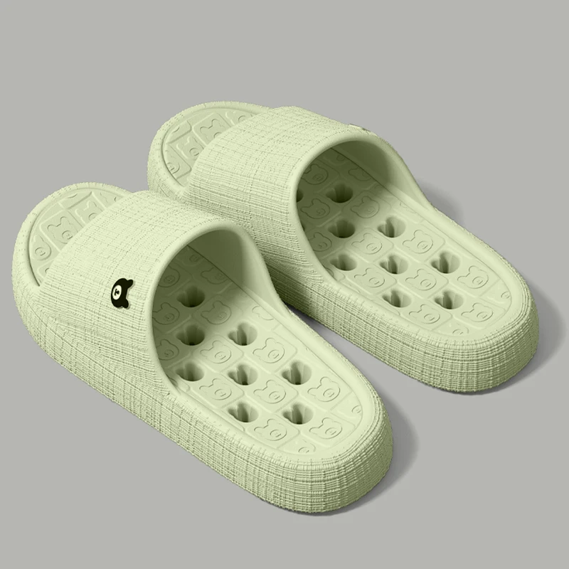 Bathroom Leaky Home Slippers Women Indoor Soft Sole Platform Slippers Woman Summer Hollow Out Non Slip Beach Sandals Female 45