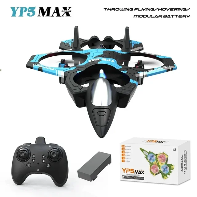 4-axis Gyro Remote Control Airplane 360° Flip Fighter Jet Toy Helicopter Quadcopter Easy to Fly RC Glider for Boys Kids Toy 6