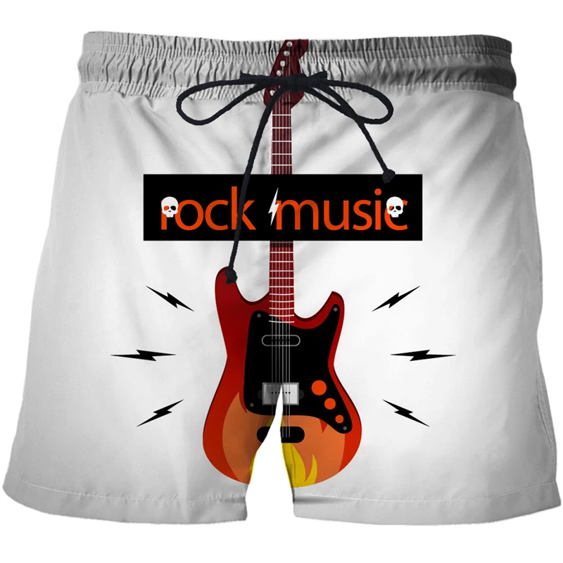 

Beach Pants Men's Musical instrument guitar Shorts 3D-Printed Summer Beach Shorts Fashion Casual 2023 Men's Shorts Large XXS-4XL