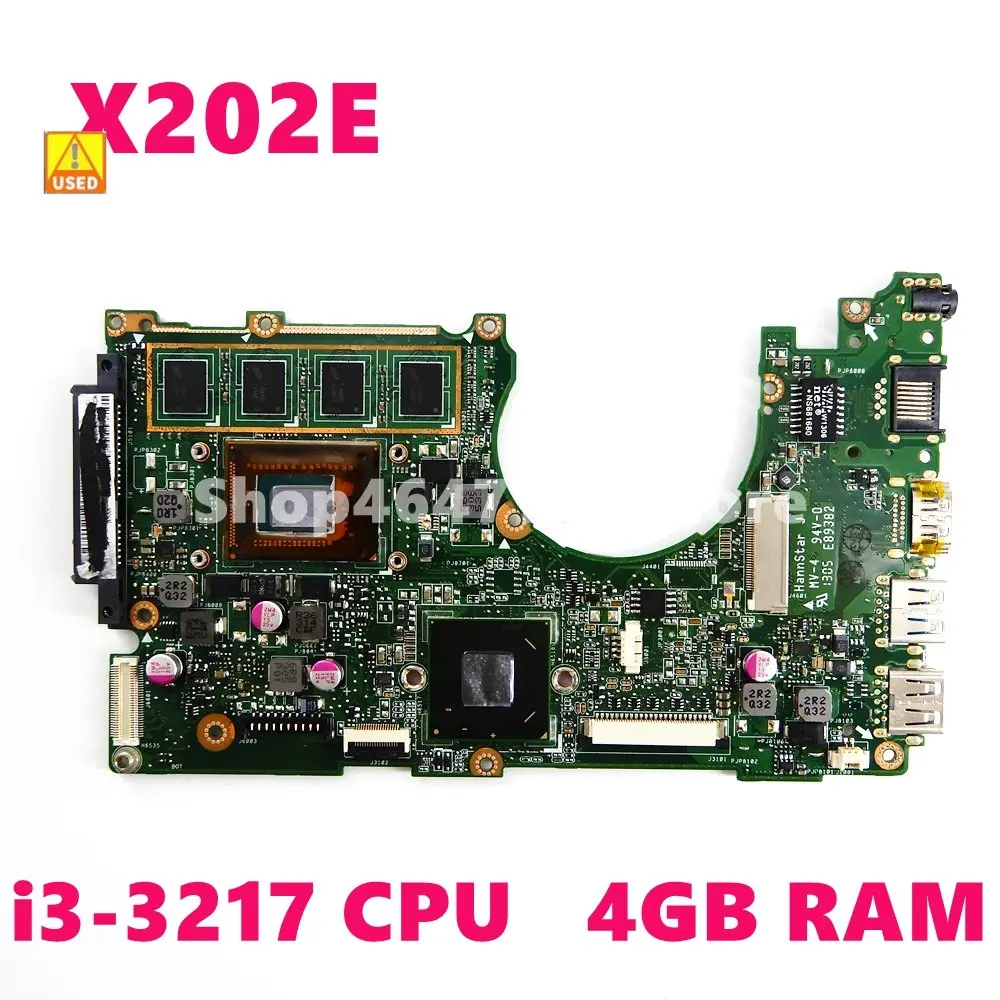 

Материнская плата для ноутбука X202E I3-3217 CPU 4 Гб RAM REV 2,0 для ASUS X202 S200E X201E S200, протестированная материнская плата 100% ОК, б/у
