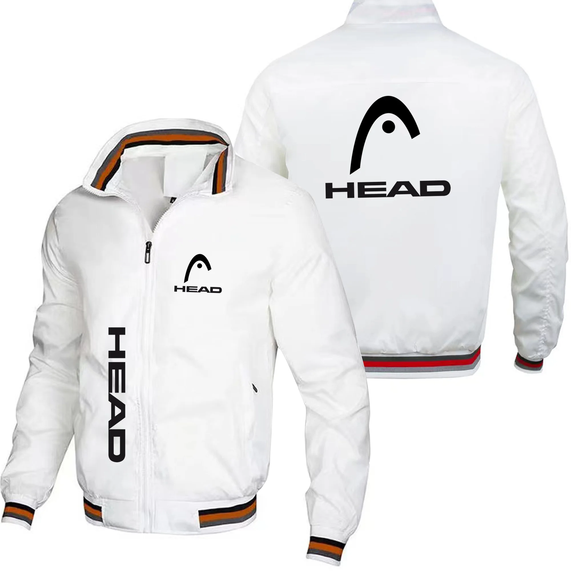 Men's high-quality and fashionable casual baseball jacket, motorcycle jacket, outdoor sports windbreaker